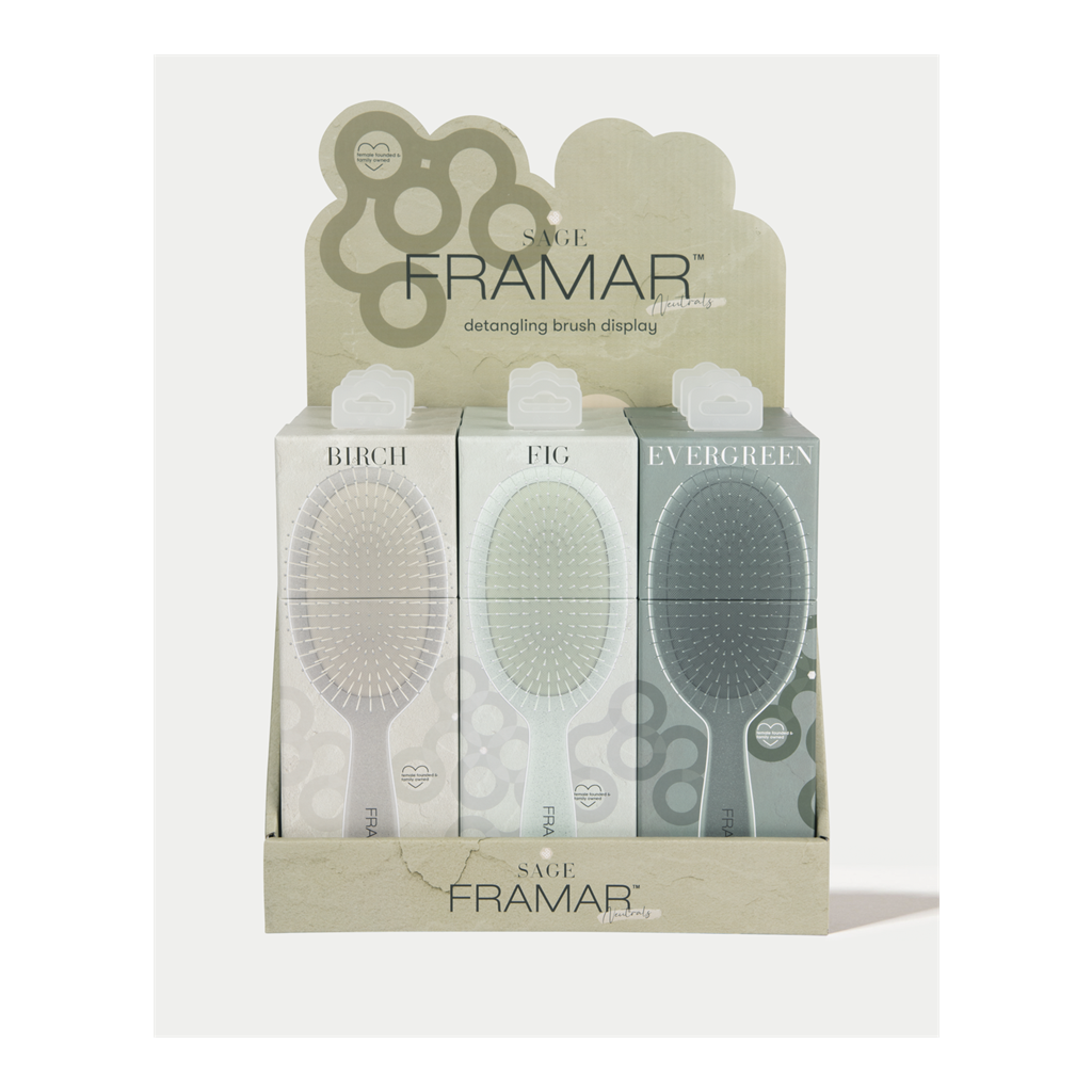 [30301010] Framar Detangler børstesett med 9 børster*