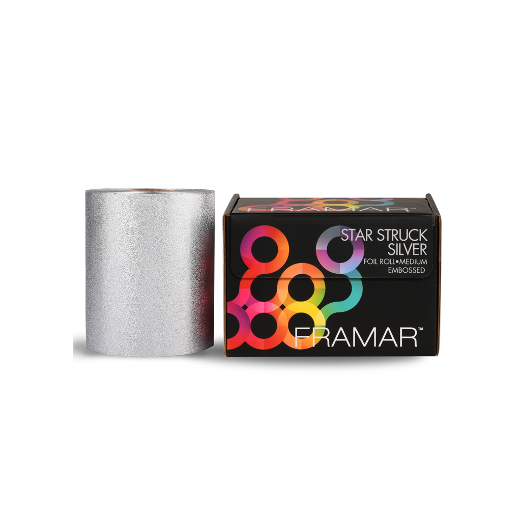 [70001200] Framar Star Struck aluminiumsfolie 12,7cm Sølv 15MY, 97,5m