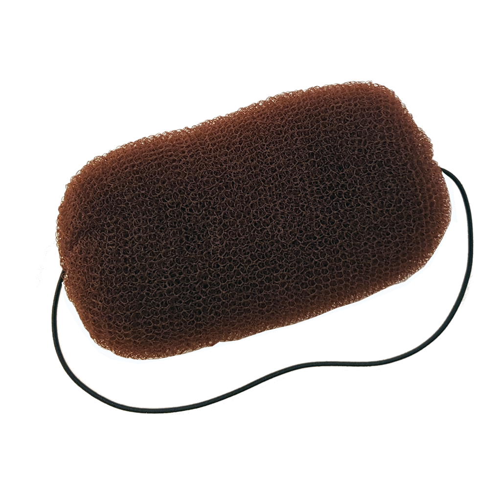 Hair Bun m/strikk, brun 14gr.