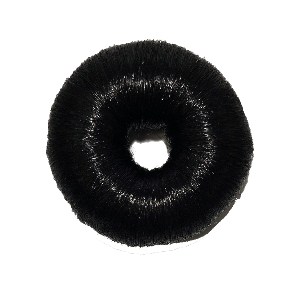 Hair bun hår rund sort