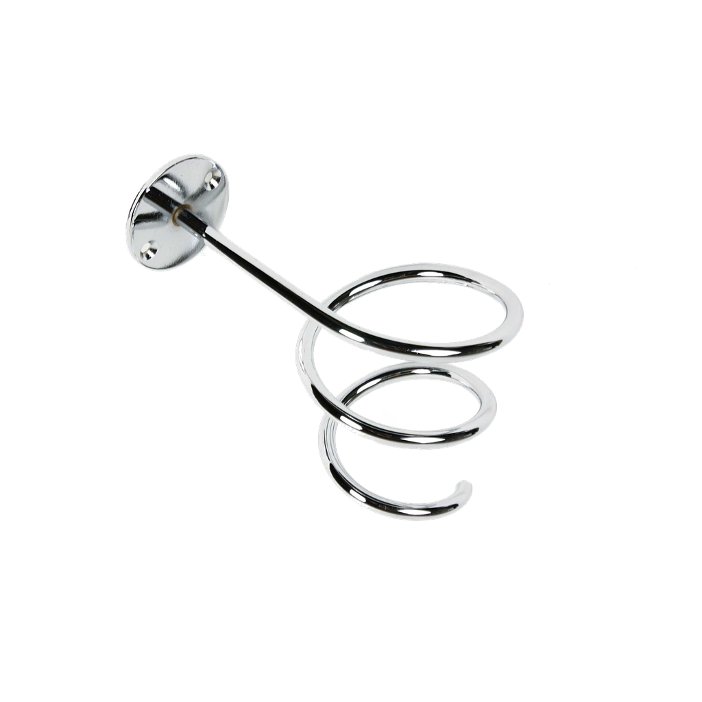 Holder til føner vegg, spiral
