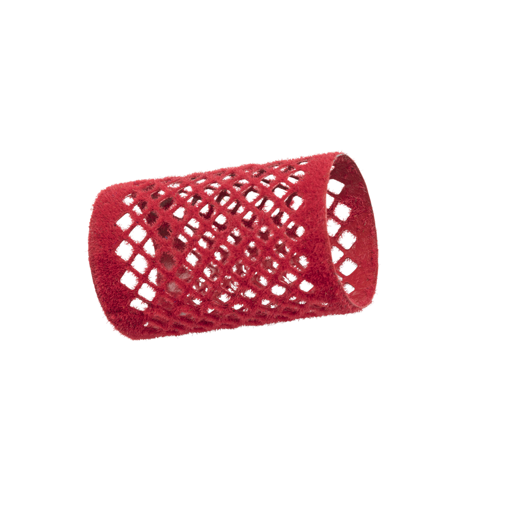 Hårrull velour Ø40, rød 12pk.