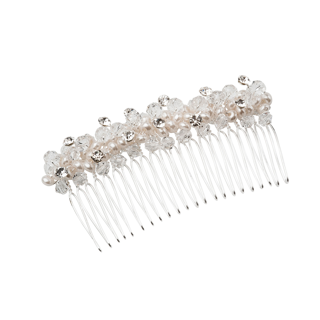 Hårsmykke Kam Perlerad