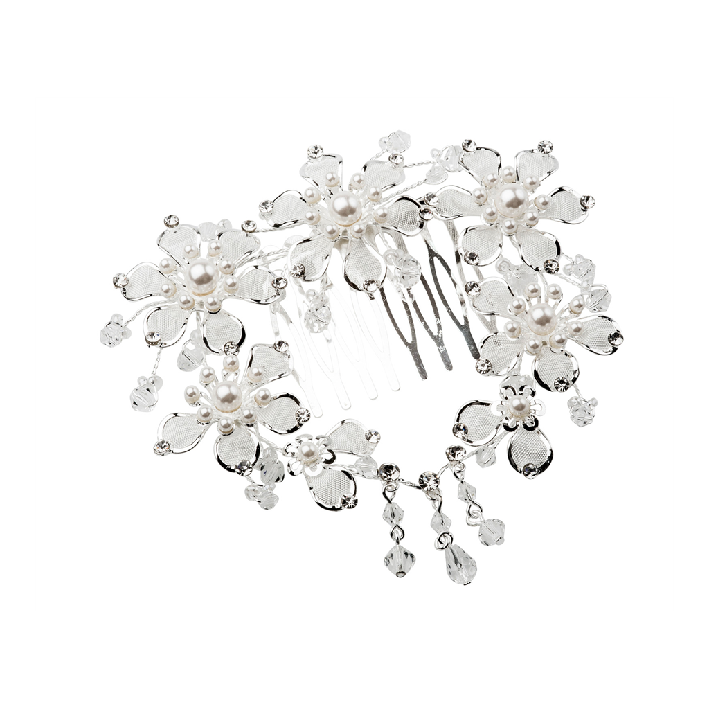 [73110010] Hårsmykke Kam Rund Ø 9cm