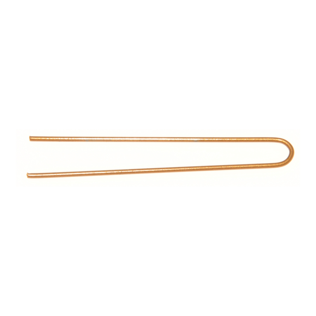 Hårspenne U Pin rett 53mm, bronse 60pk
