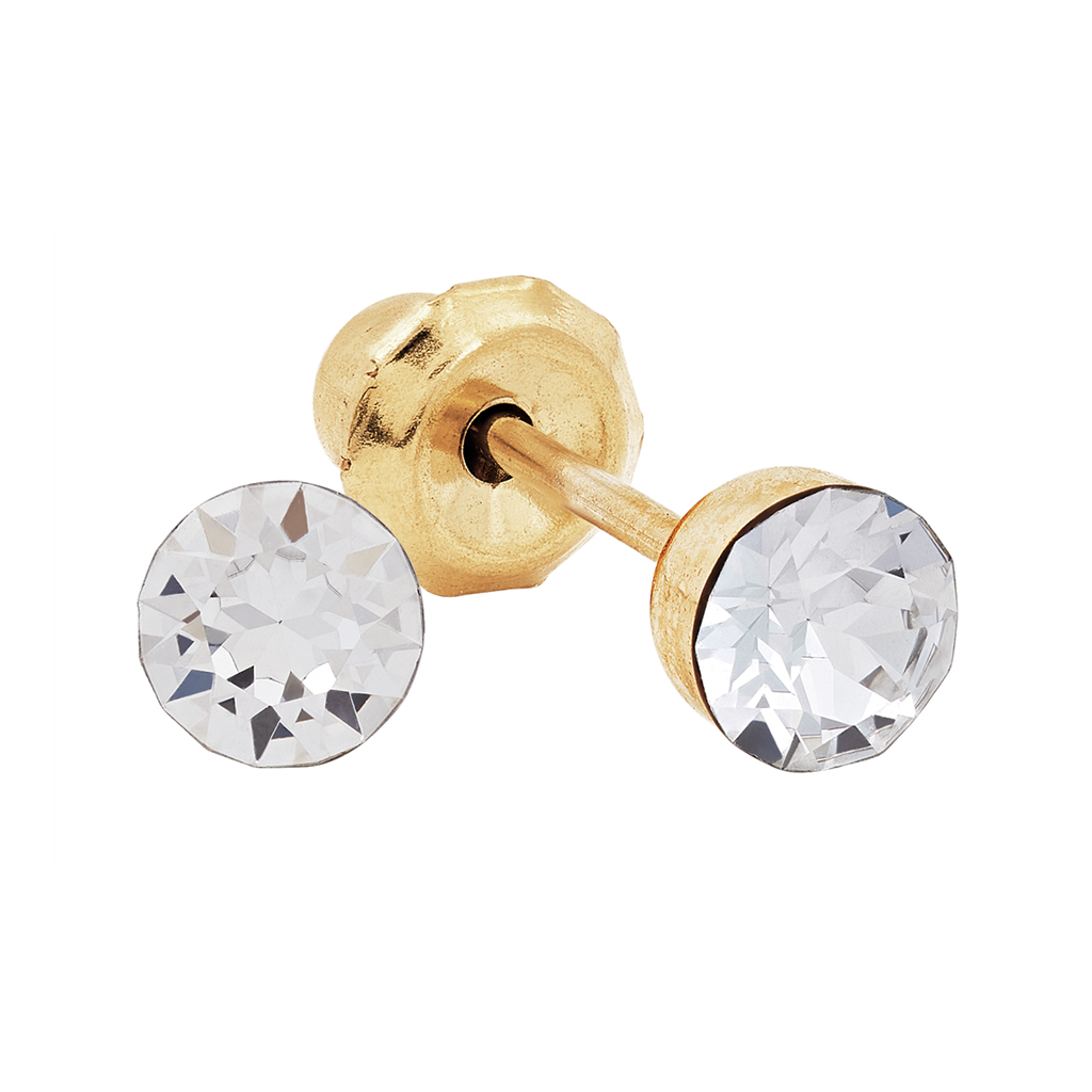 Inverness 1041C 4mm 24KT gullbelagt, par