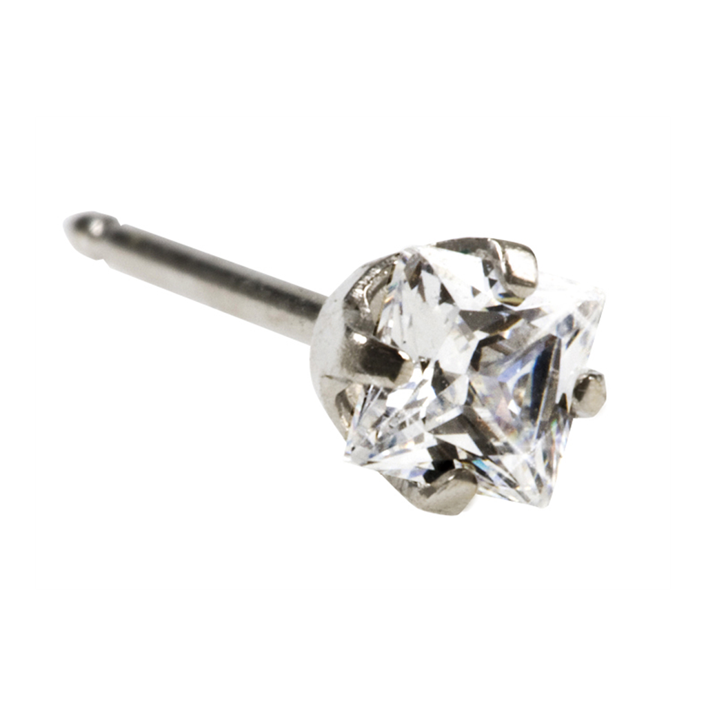 [91000112] Inverness 112C Square CZ palladium, par