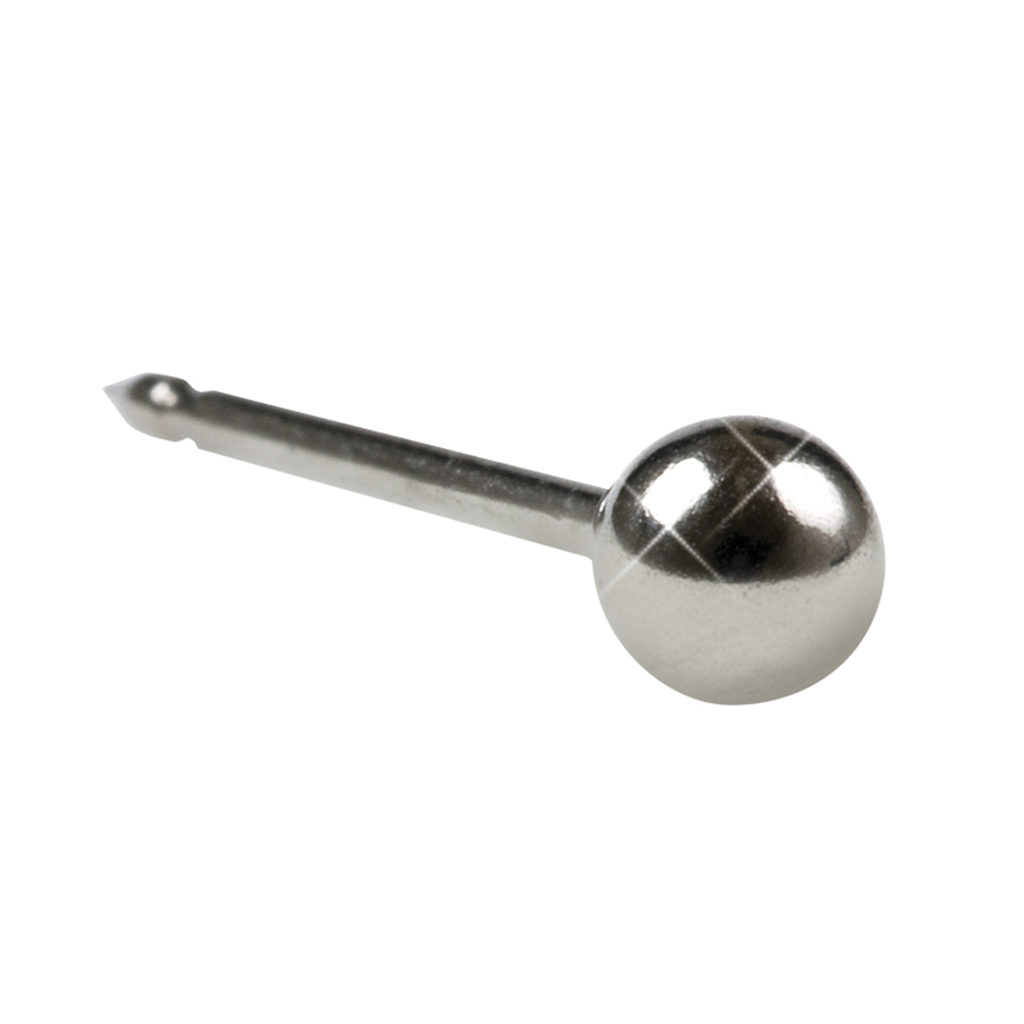 [91000125] Inverness 125E Ball 3mm hvitt gull, par OBS. Ny plu/strekkode på denne varen.