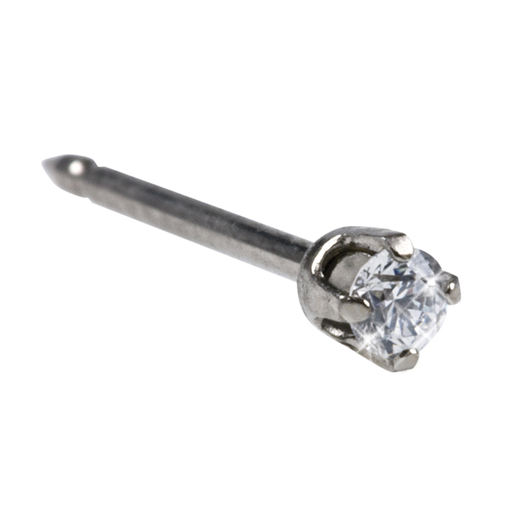 Inverness 128E Tiffany CZ hvitt gull, par