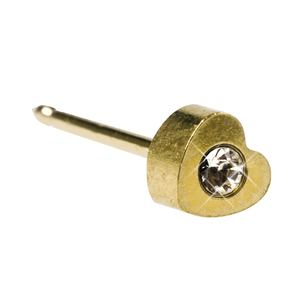 Inverness 25C Crystal in Heart gullbelagt, par