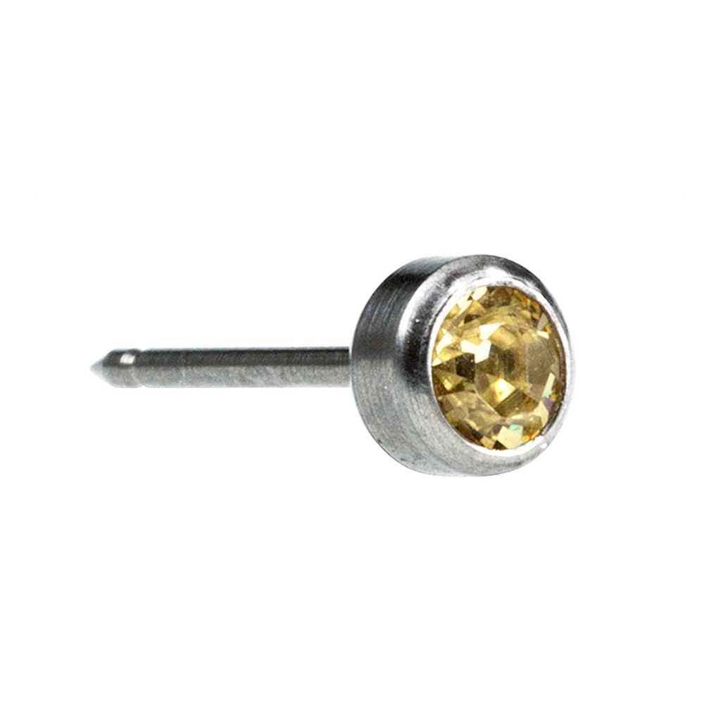 [91000554] Inverness 554C Bezel Crystall gul 4mm, par*
