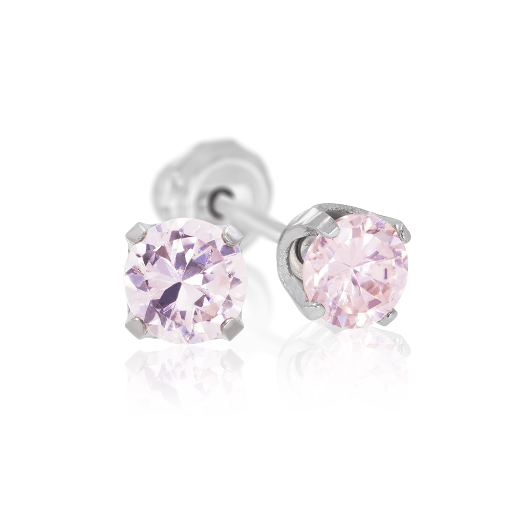 Inverness 593C 3mm Rosa CZ Titan, par