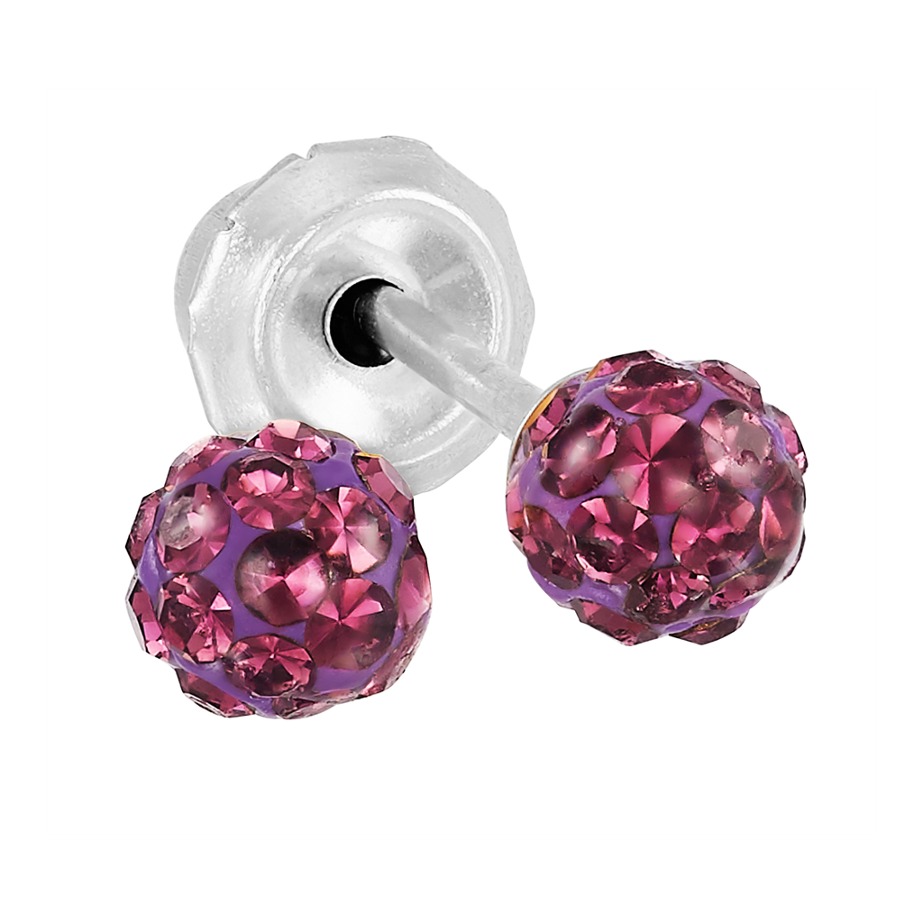 Inverness 679C Krystall Lilla Pave ball 4mm, par*