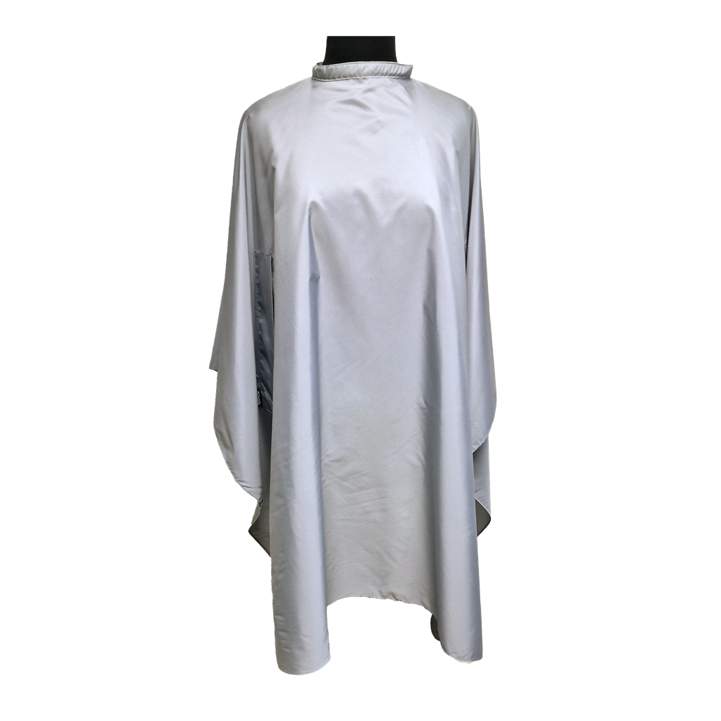 Klippekappe Bella lys grå m/hekte og lommer