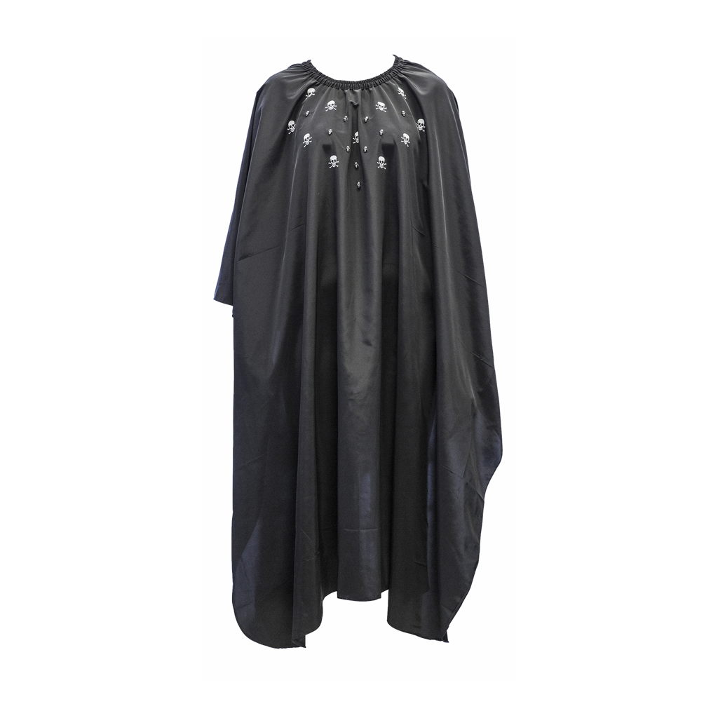 [74009034] Klippekappe sort Skull m/hektelukking*