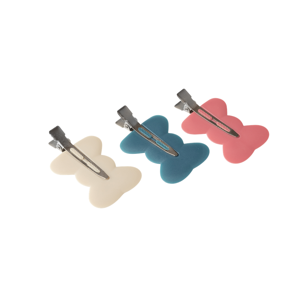 [72702525] Klips ELhair blomst 3pk ass. farger
