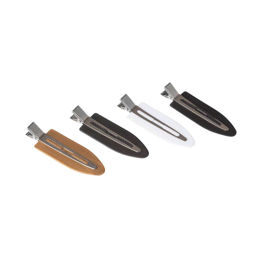 Klips ELhair rett 4pk ass. farger