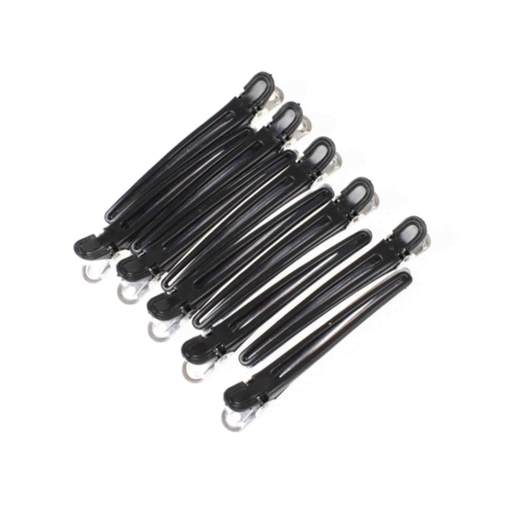 Klips i sort/metall 10pk.