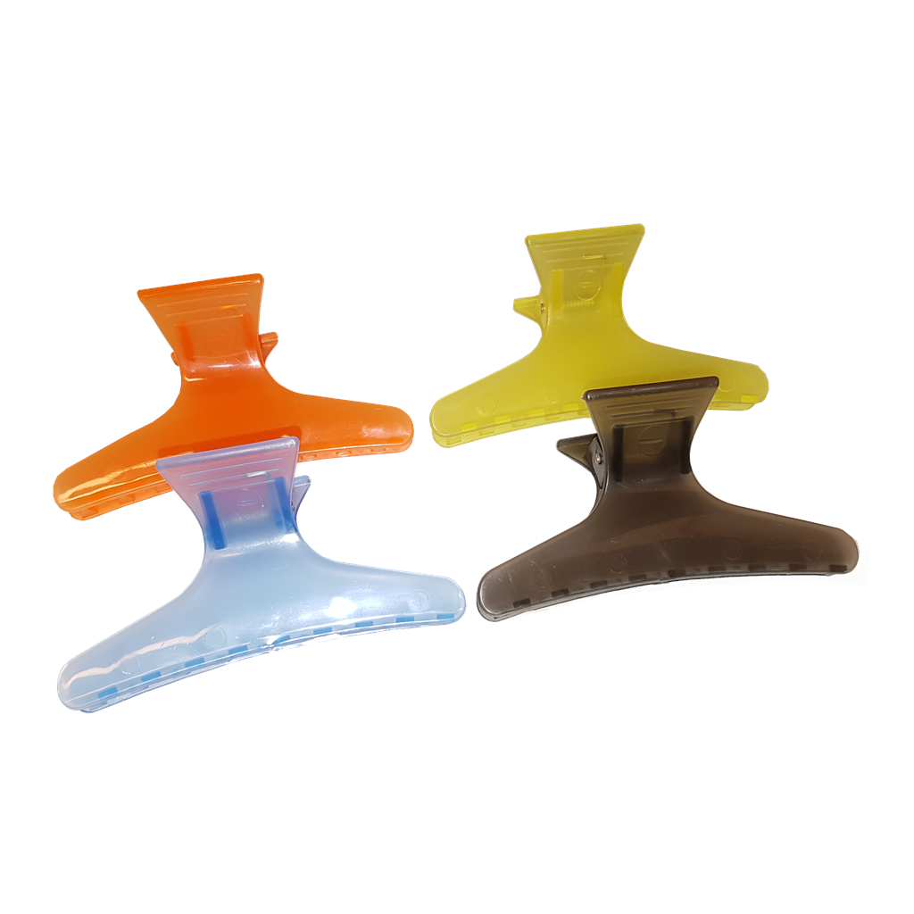 [72311232] Klyper plast 4 farger ass.  12pk -20% ved kjøp av 6