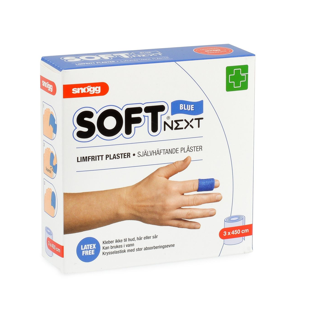 Limfritt plaster 3cmx4,5m blå