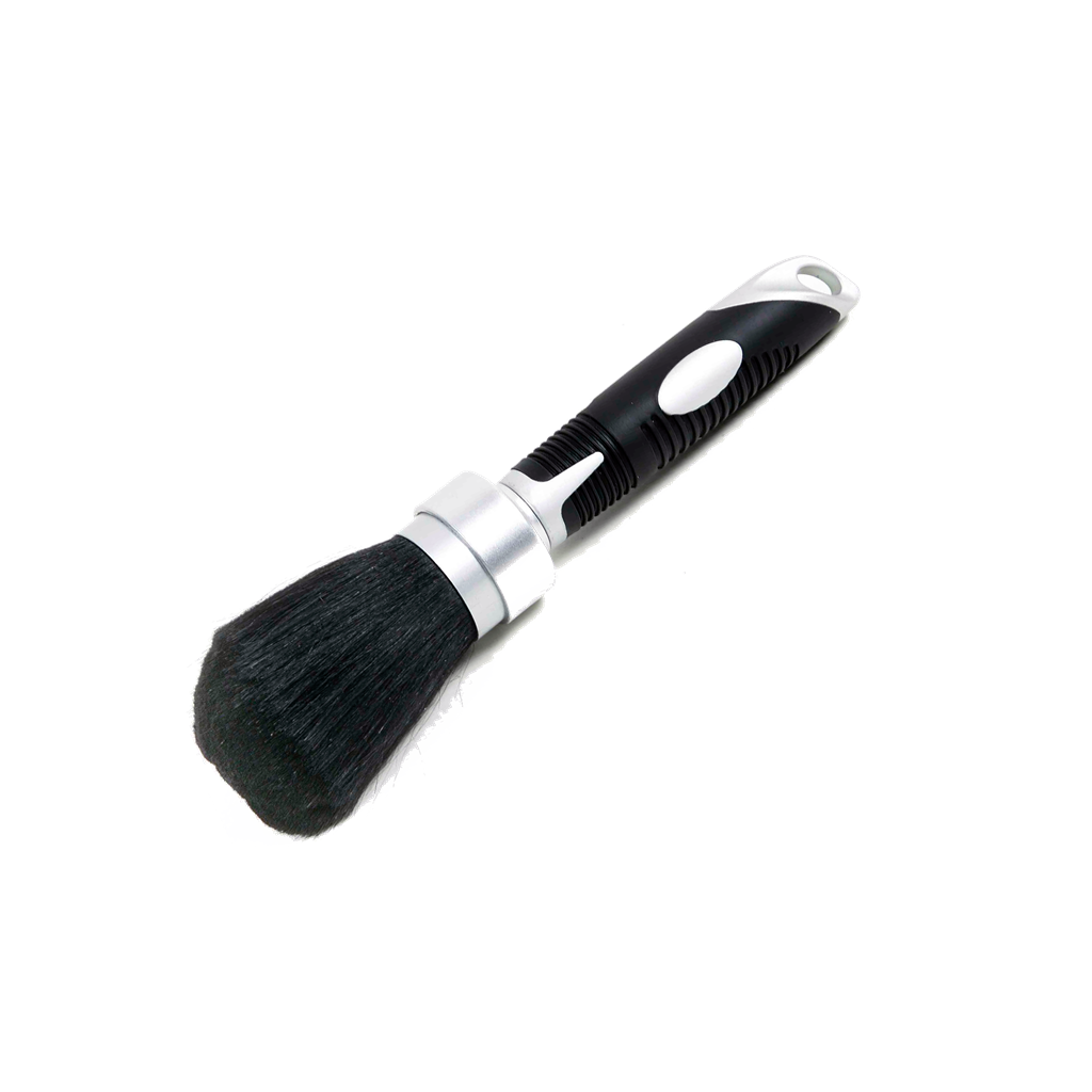 Nakkebørste sølv m/gummihåndtak