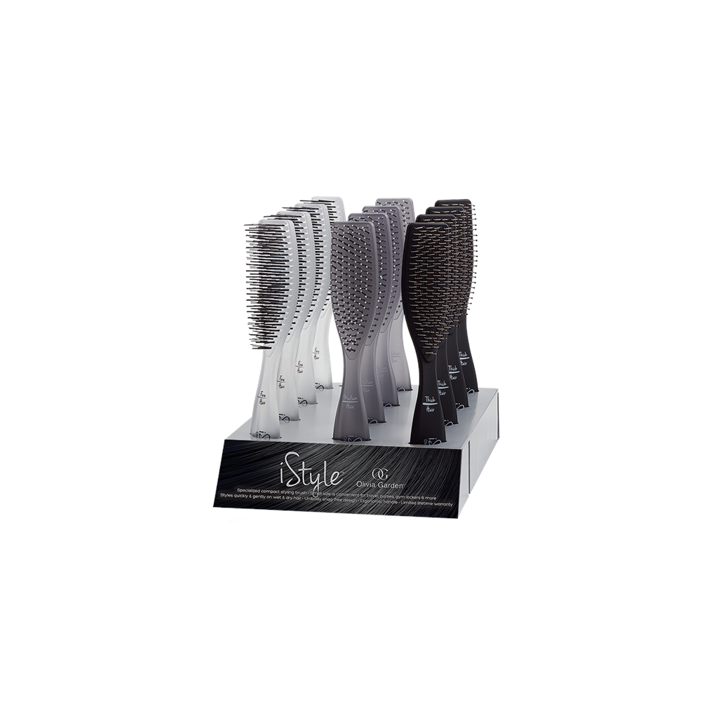 [30303844] Olivia Garden børstesett iStyle detangler, 12stk.*