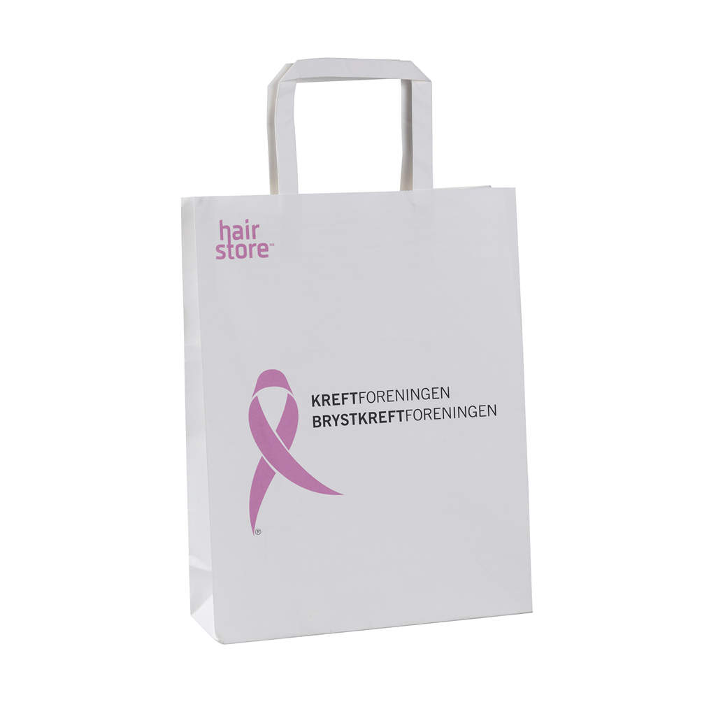 [75009000] Papirpose Rosa sløyfe 25 stk