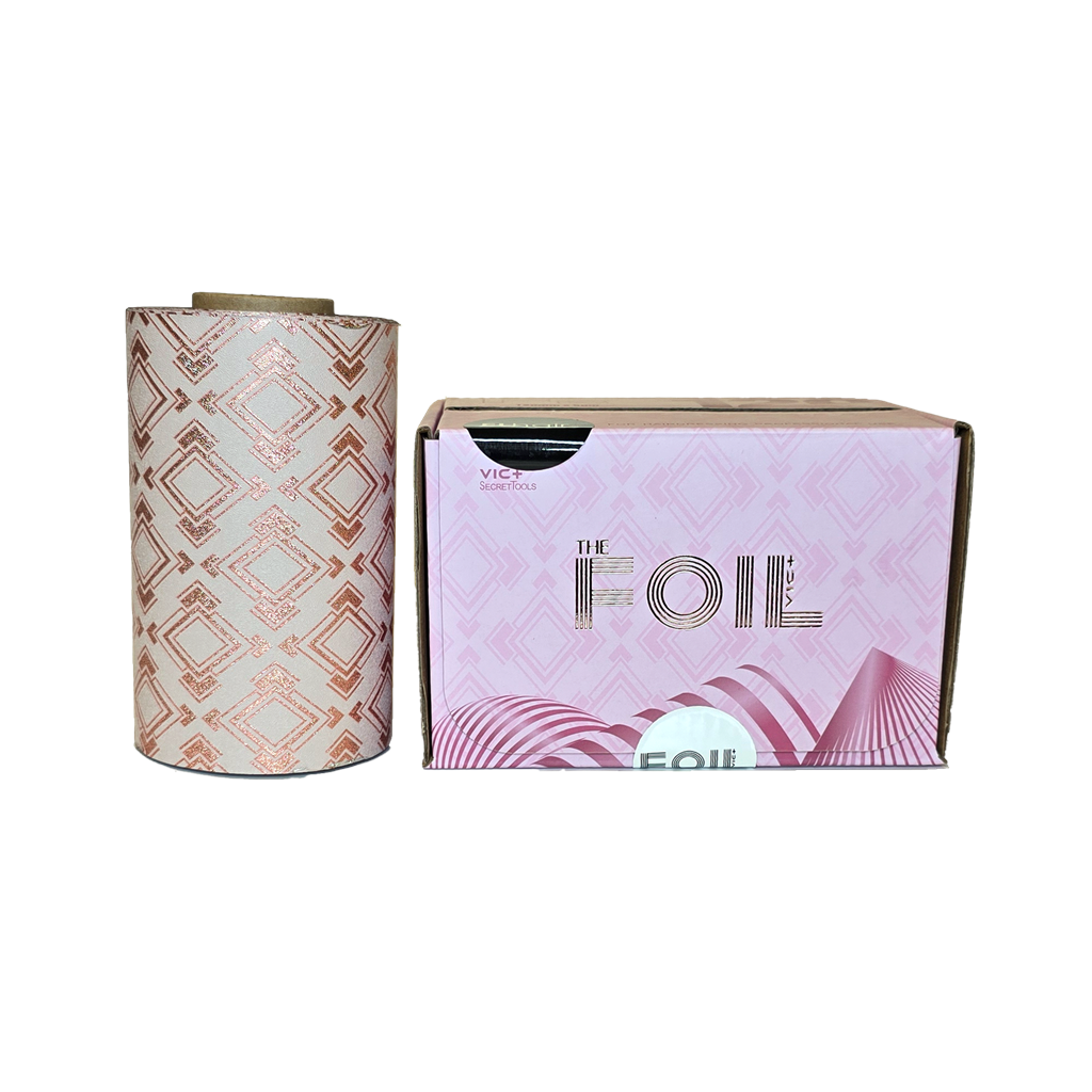 Pink Luxe Alu folie rull 12my 12cm 50m