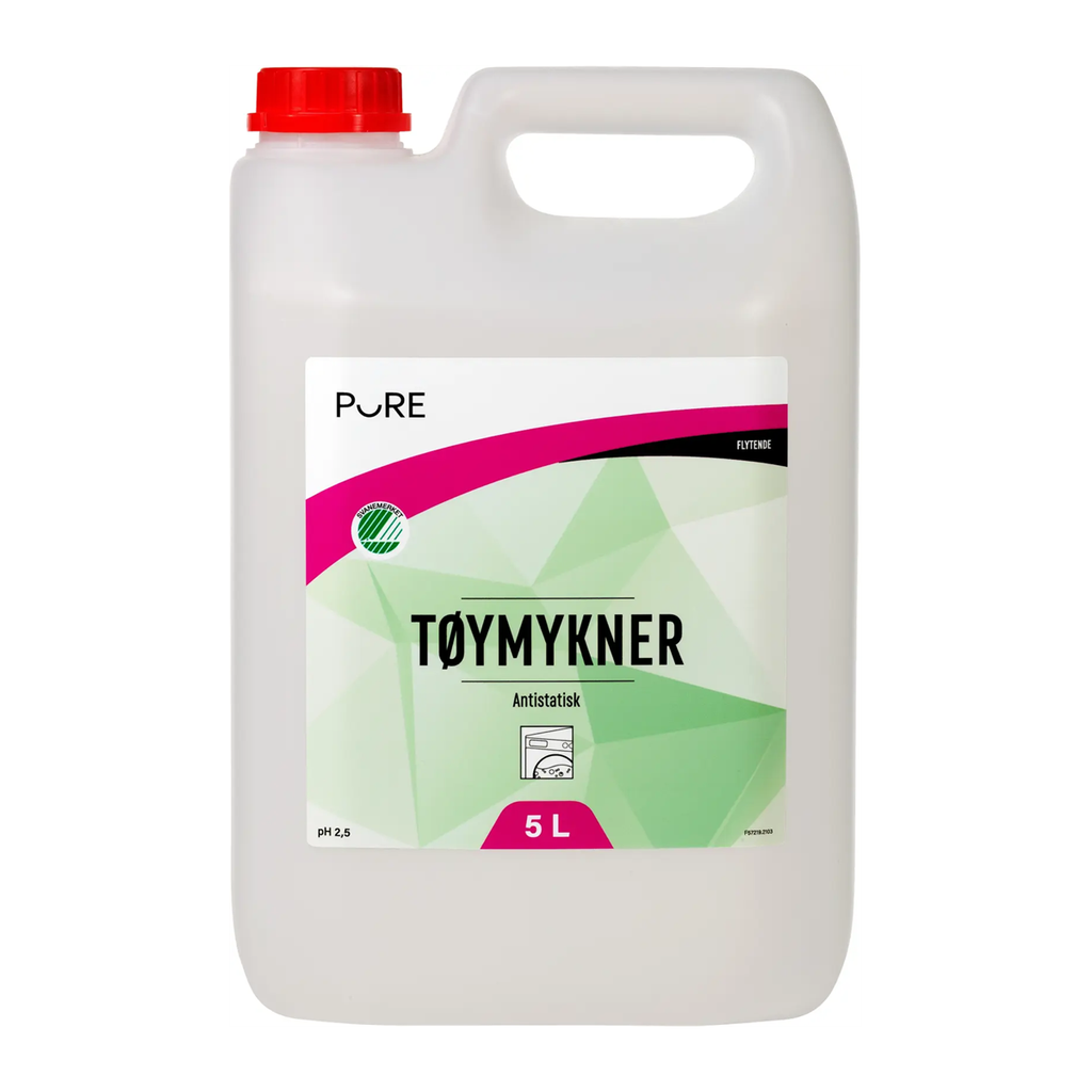 Pure Tøymykner 5L Uparfymert og Antistatisk