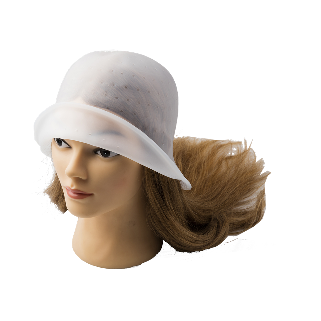 [71719188] Stripehette silikon inkl. heklenål, transparent