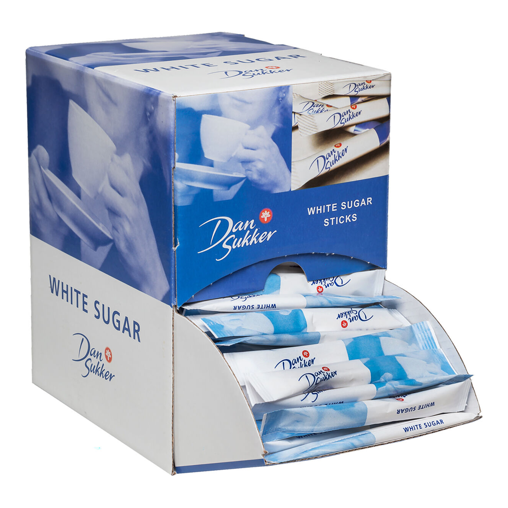 [14507104] Sukker hvitt 4g sticks 225 poser
