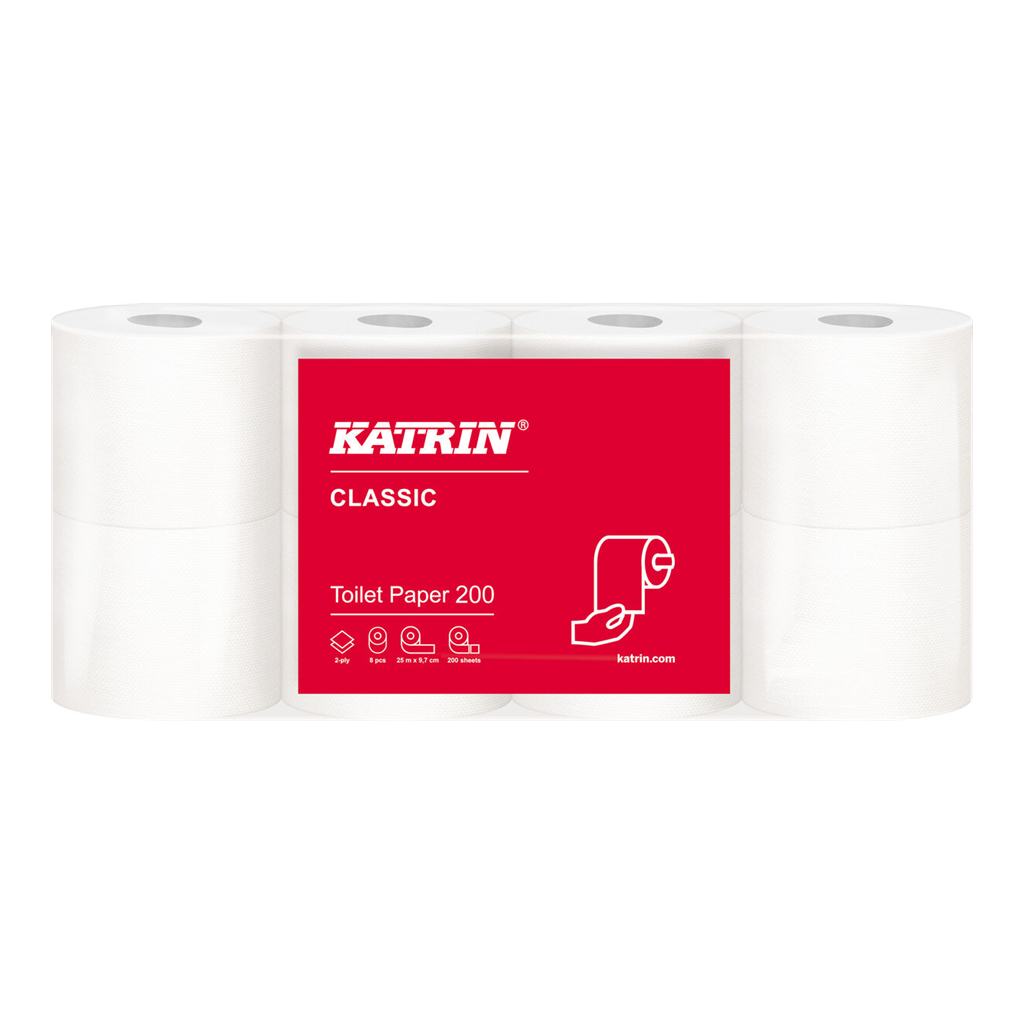 Toalettpapir Classic Toilet 8 ruller