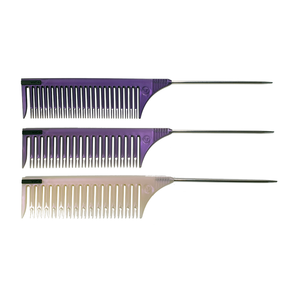 Vic highlight kam, 3pk rosa, lys lilla og lilla.