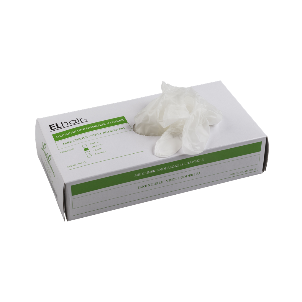 [71000103] Vinylhansker SMALL, transparent 100pk -30% ved kjøp av 20 pk