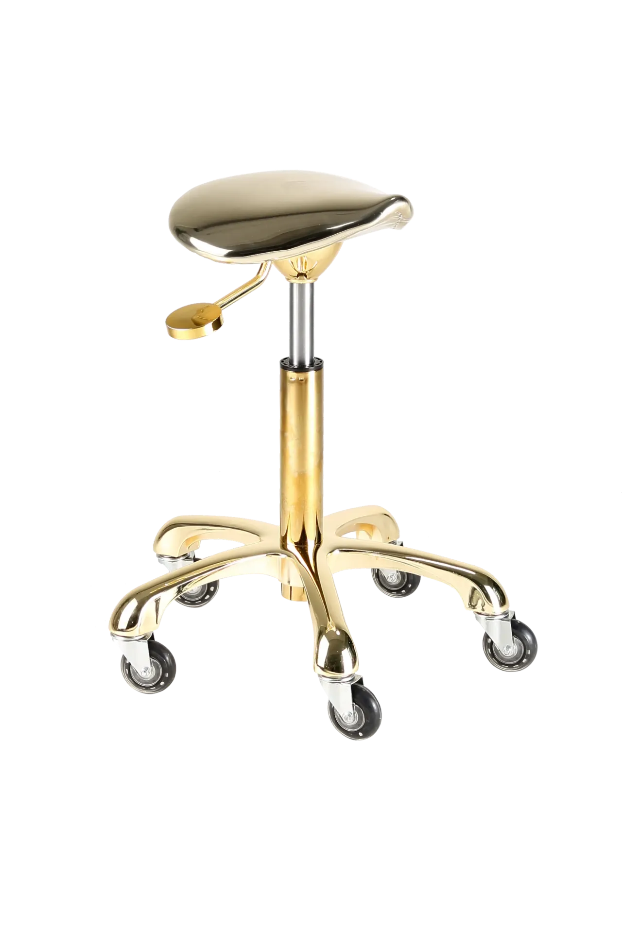 [17001513] Avlastningsstol Saddle Bike gull