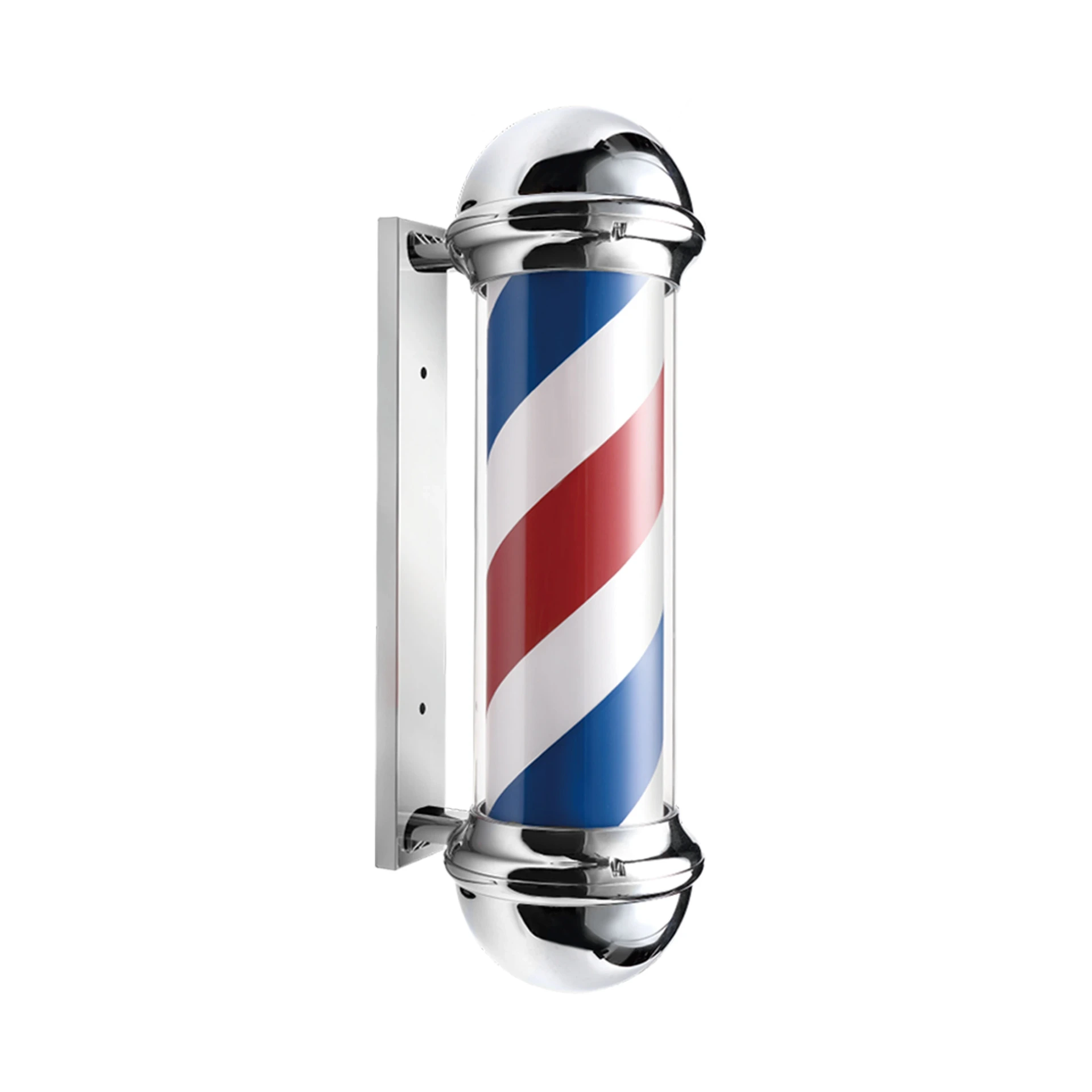Barburys Barber Pole 70cm sølv til ute og inne