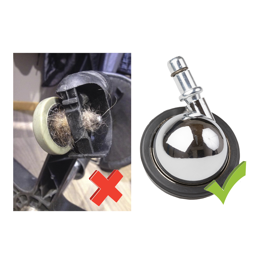 Hjul hairfree 5pk til avlastningsstol