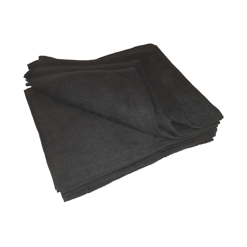 Håndkle sort 35x82cm 12pk -15% ved kjøp av 10pk